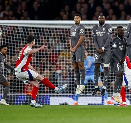 Arsenal’s Declan Rice Lights Up Champions League Night