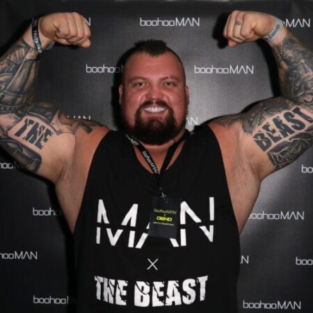 Eddie Hall weighs in 67lb heavier than Marius Pudzianowski despite dramatic body transformation for World’s Strongest Man showdown