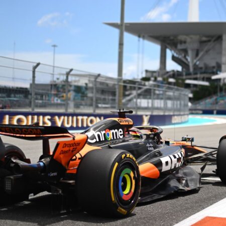 Miami GP: Oscar Piastri tops sole practice as Oliver Bearman crash creates Sprint Qualifying mystery