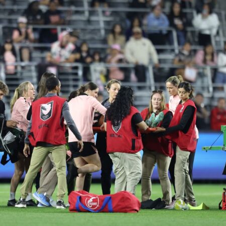 Angel City’s Savy King Stable After On-Field Collapse, Match Continuation Questioned