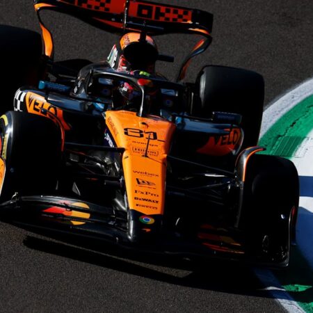 Emilia Romagna GP: Oscar Piastri fastest from Lando Norris as Lewis Hamilton and Charles Leclerc suffer brake issues in Imola second practice