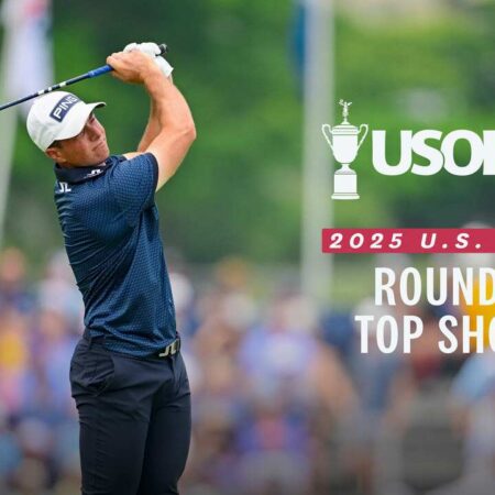 Best moments from the second round of the 2025 U.S. Open