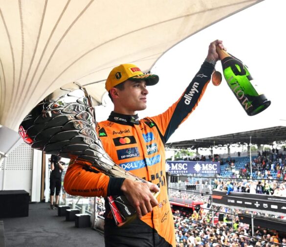 The Coronation: Lando Norris Accepts His F1 Drivers’ Championship Trophy