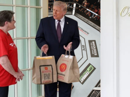 Donald Trump Discusses UFC White House Event During McDonald’s Delivery