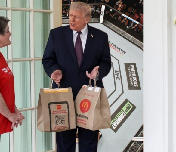 Donald Trump Discusses UFC White House Event During McDonald’s Delivery