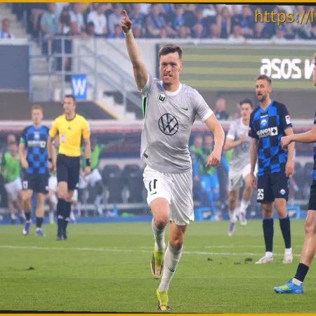 Wolfsburg leads and sees red
