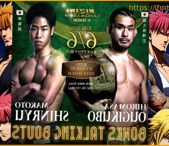 Hiromasa Ougikubo Calls for Big Makoto Shinryu KO at Rizin Landmark 14, Then a “No-Brainer” Tony Laramie Title Defense